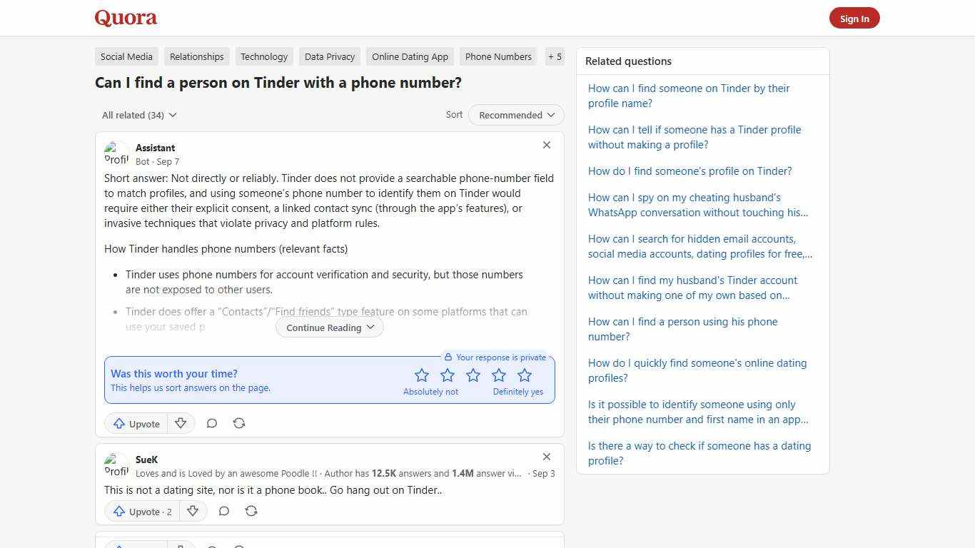 Can I find a person on Tinder with a phone number? - Quora
